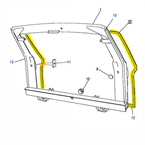 Joint de hayon jusque 1992