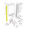 Rear vertical door rail