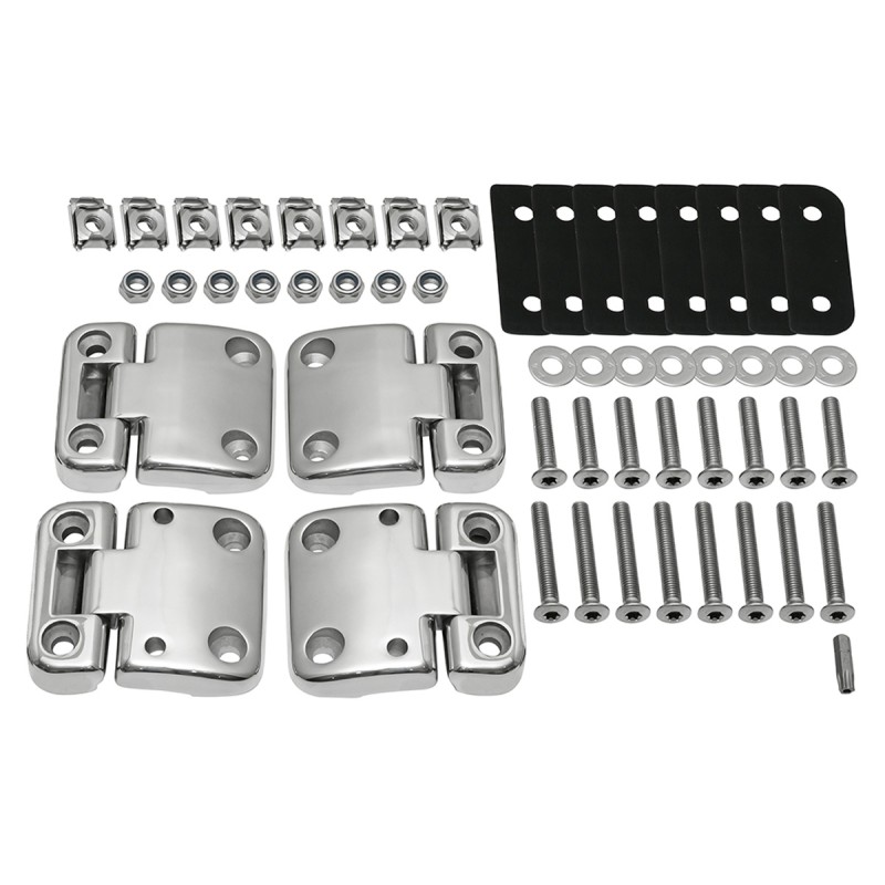 Kit 4 charnières de porte - inox