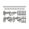 Set of 3 rear door hinges - stainless steel