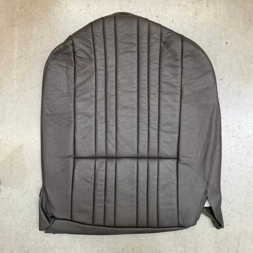 Grey leather front seat base cover for Range Rover electric seats