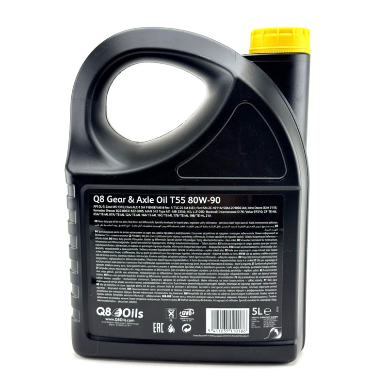Huile 80w90 API GL5 - 5 litres