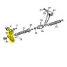 Clutch operating lever - Used