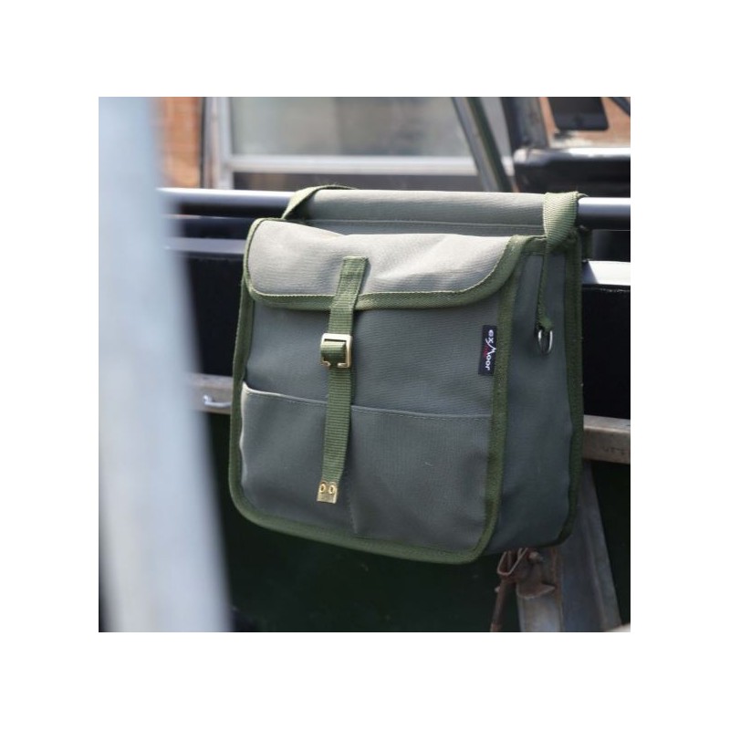 Small Canvas Grab Satchel - khaki