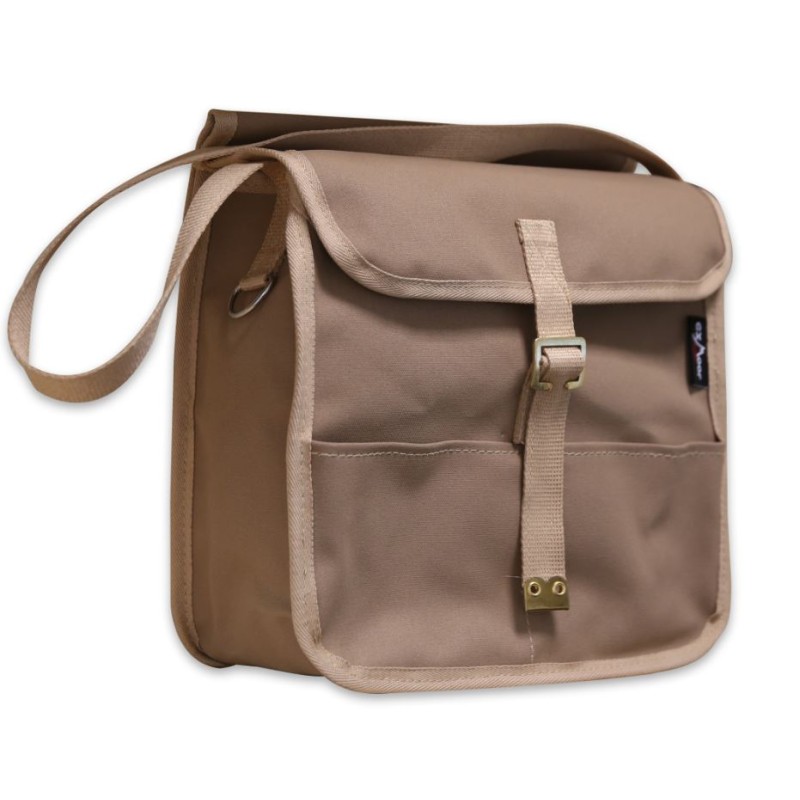 Small Canvas Grab Satchel - sand