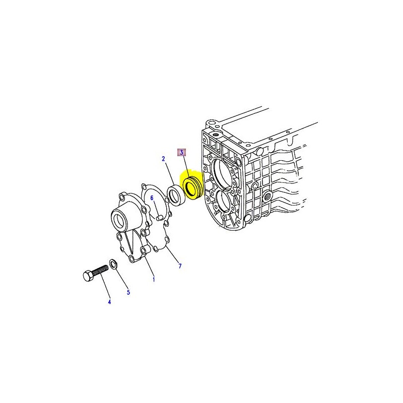 Bague d'alimentation en huile d'arbre principal LT85