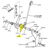Angle drive lever 2.25L petrol engine