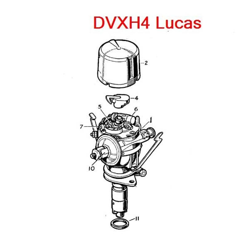 Distributor capacitor Lucas DVXH4