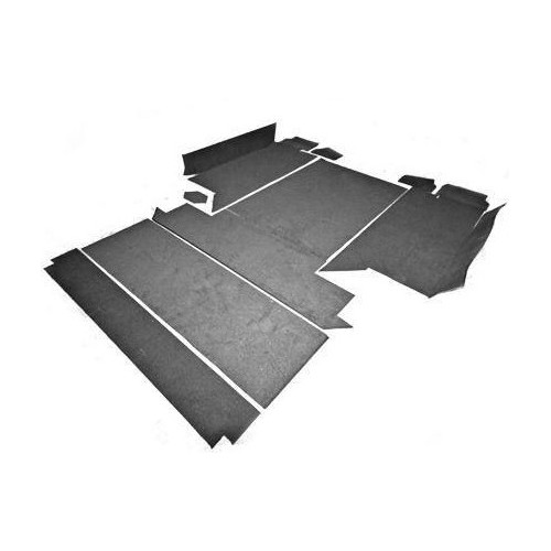 Set of floor mats for the second row and boot - Def110