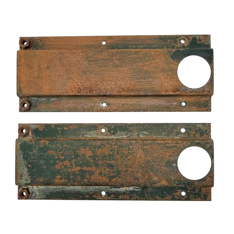 Pair of reinforcement plates for Series 3 military tipper load stop – Used