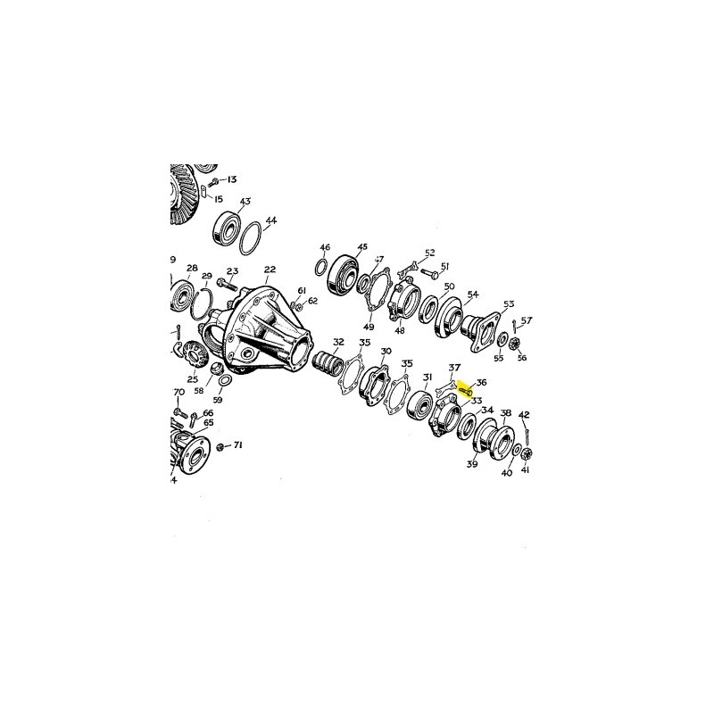 Vis spéciale fixation support de joint d'huile 1948-60 - Occasion