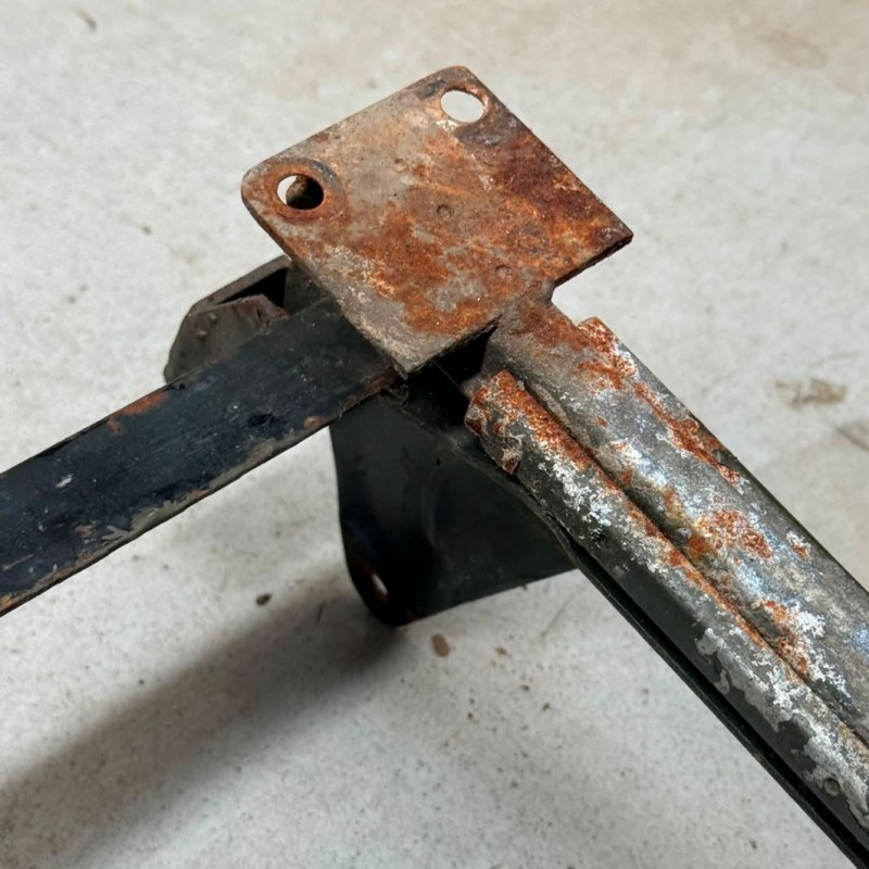 Pair seat slides with adjuster & frame - Used