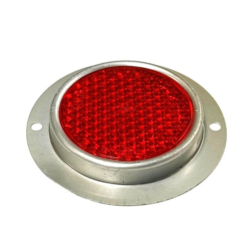 Réflecteur rouge avec contour alu modèle militaire