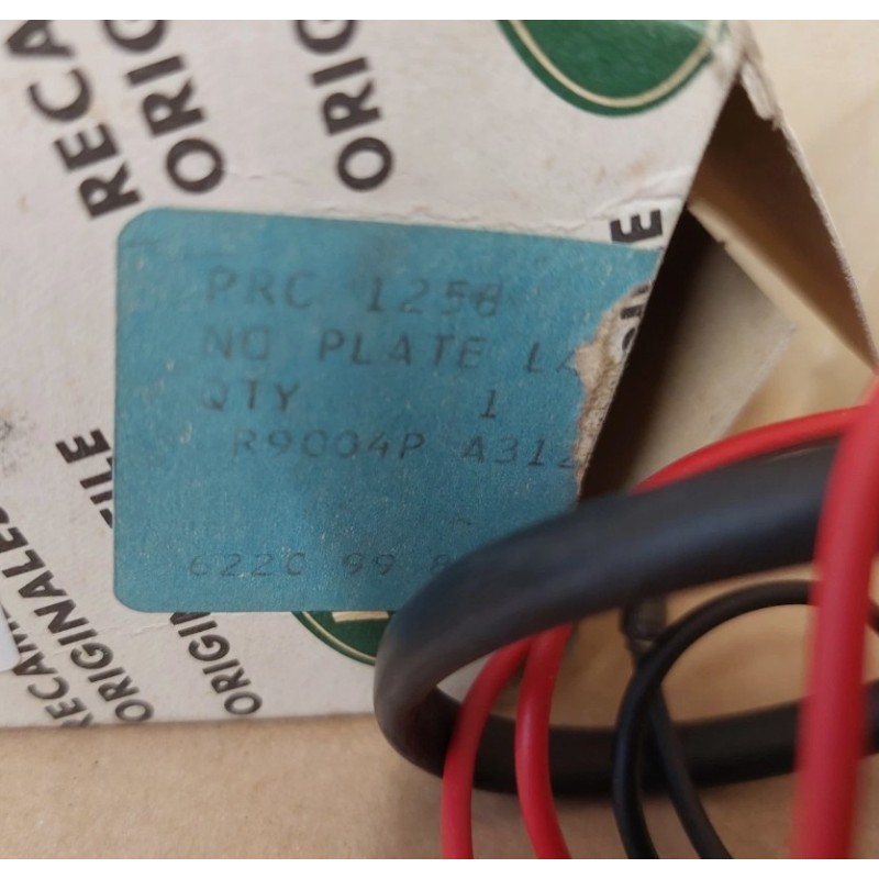 Rear number plate light – RRC 1970–85
