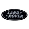 Autocollant Land Rover ovale - noir et argenté