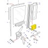 Rear side window - bracket door glass guide