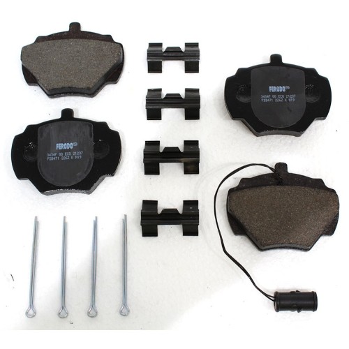 Rear brake pad set - Def90
