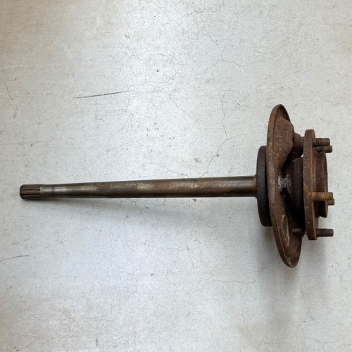 Rear axle shaft complete RH with brake anchor plate