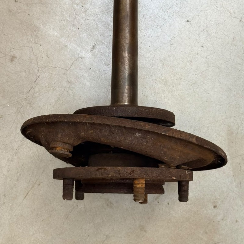 Rear axle shaft complete RH with brake anchor plate