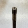 Rear axle shaft complete LH with brake anchor plate