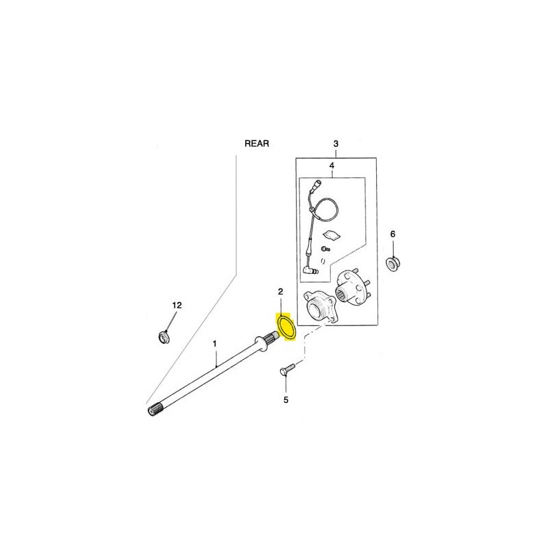 O-ring rear hub - Disco2