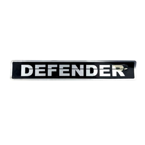 Autocollant Defender - noir et argenté
