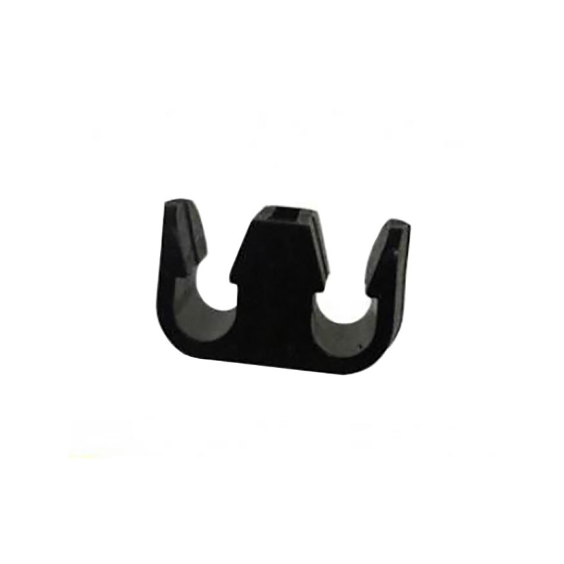 Double clamp for brake lines