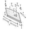 Wiring mounting bracket for the heated rear window on RRC models from 1987–95