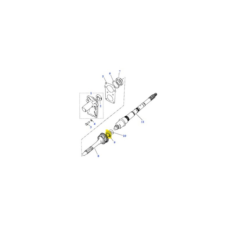 Front main shaft bearing  - LT77 & R380