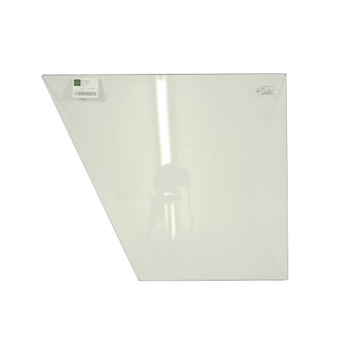 Glass side screen fixed