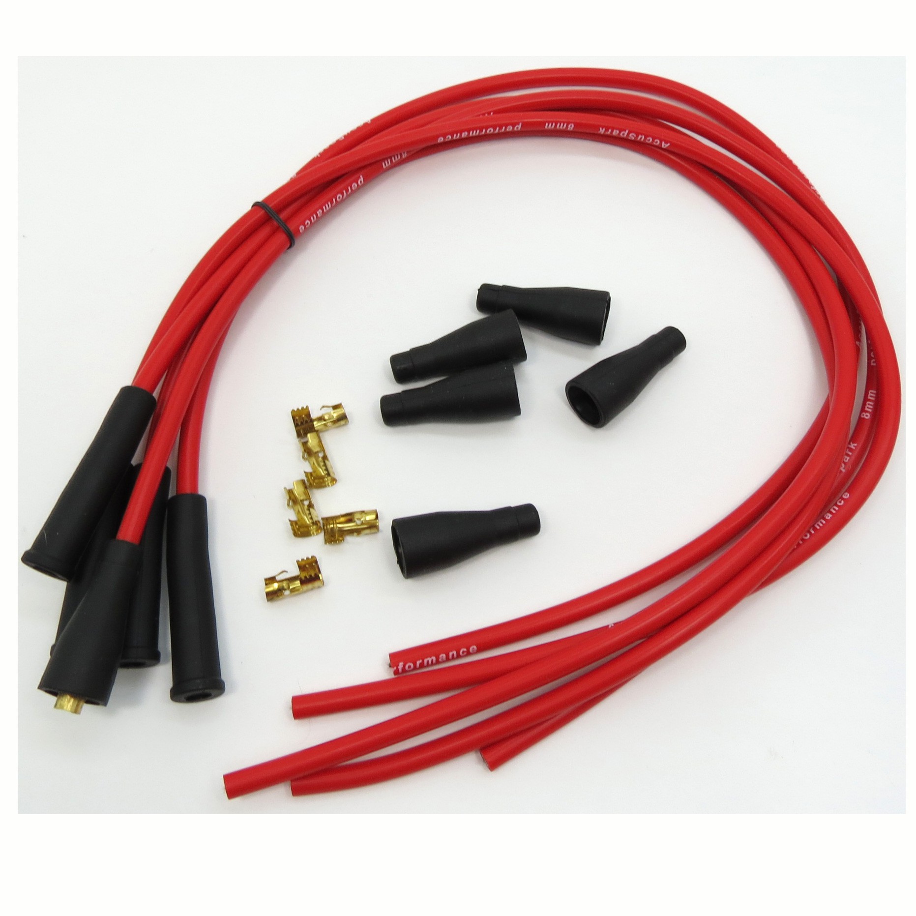 Câble d'allumage d'étincelle, remplacement d'accessoire automatique de  voiture de fil de câble d'allumage d'étincelle de silicone de 8mm partie