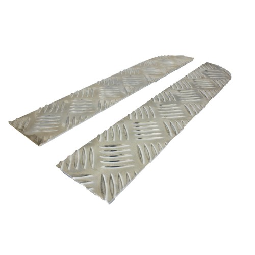 Standard bumper end cover - Pair - Aluminum