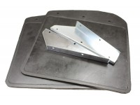 Mudflap front pair with brackets