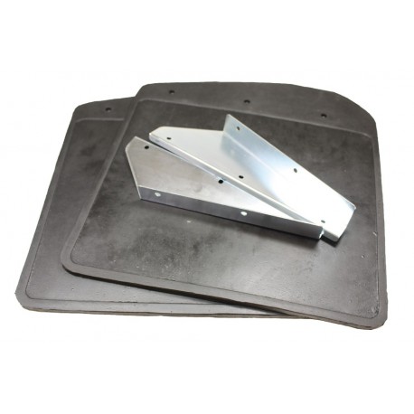 Mudflap front pair with brackets