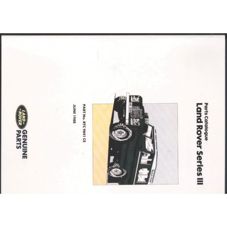 Parts Catalogue Series III