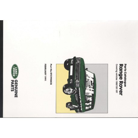 Parts Catalogue Range Rover Classic 1986-1992