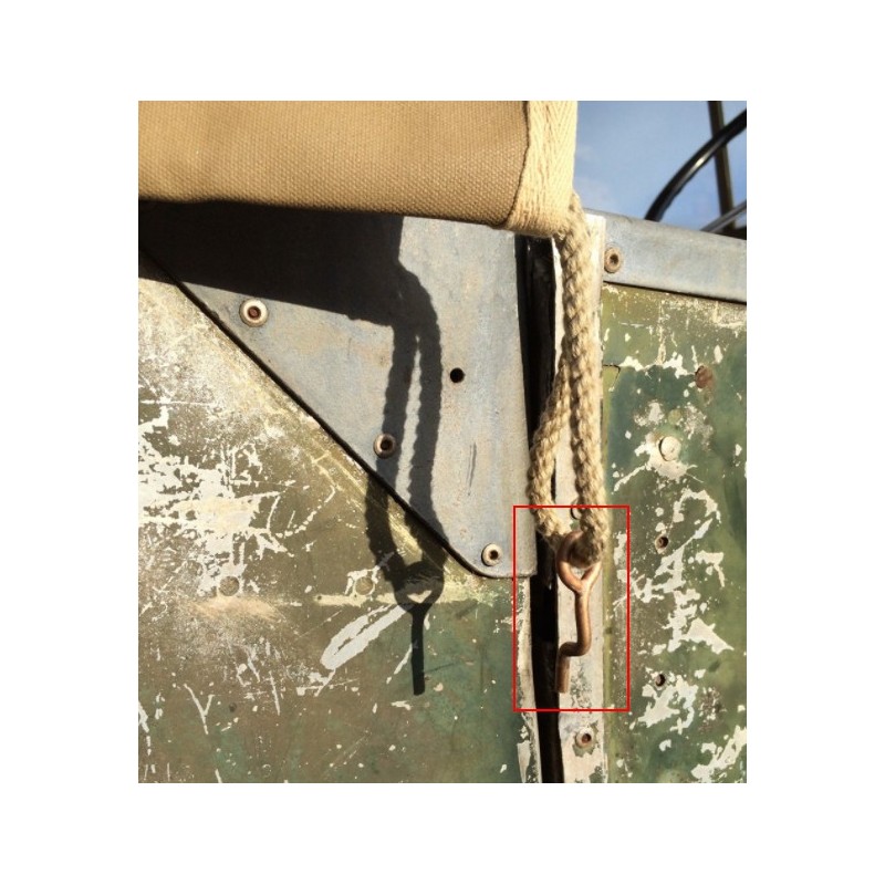 80" Solid brass rope hook