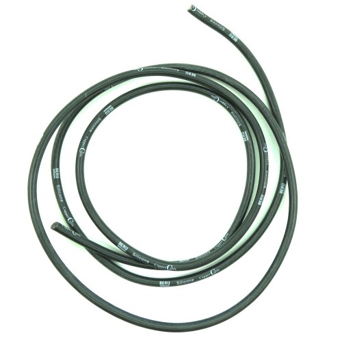 Fil de bougie noir 7mm Matière:Silicone