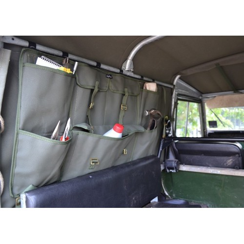 Canvas side storage bag