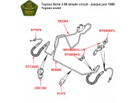Tuyaux de frein Serie 3 88" - simple circuit