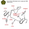 Brake pipes Serie 3 88" - single line system