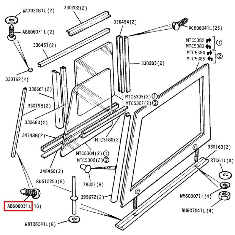 Self tapping screw No. 6 x 3/8"