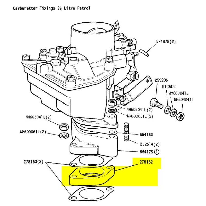 Entretoise carburateur Zentih