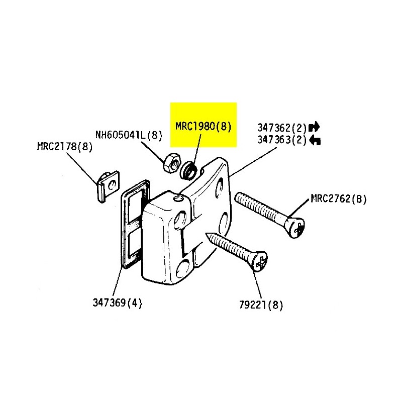 Rondelle d'étanchéité en nylon