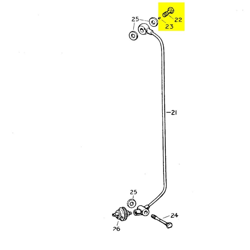 Vis banjo tuyau d'huile - culasse