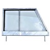 Serie 3 front door top - LH - glazed & galvanized
