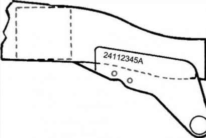 Emplacement numéro de châssis Serie 2/2A et Serie 3 1958-1984